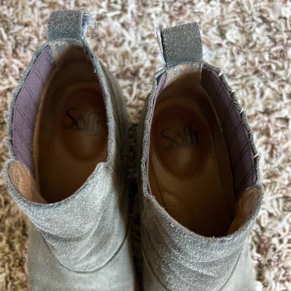 SOFFT Leather boots size 7.5 Green - Picture 6 of 7